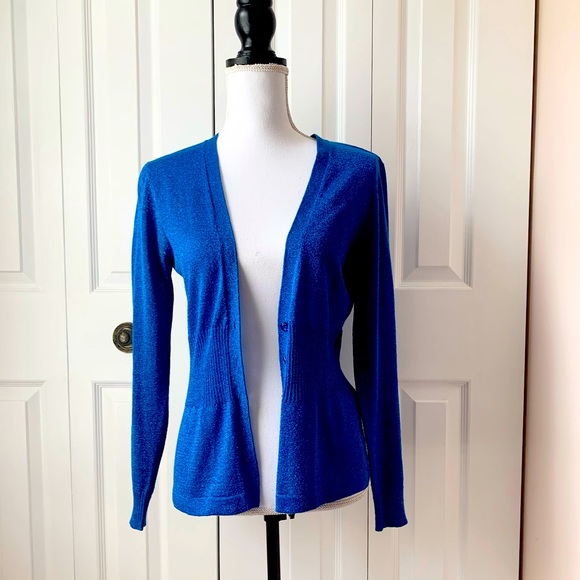 💎Cobalt Blue Shimmer Cardigan💎 - Picture 2 of 4
